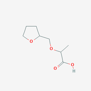 molecular formula C8H14O4 B3373831 2-(Oxolan-2-ylmethoxy)propanoic acid CAS No. 1016680-44-6