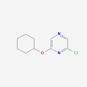 molecular formula C10H13ClN2O B3373846 2-Chloro-6-(cyclohexyloxy)pyrazine CAS No. 1016681-36-9