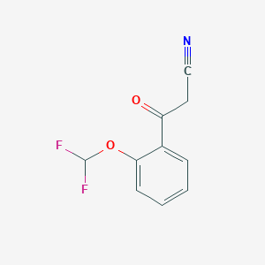 molecular formula C10H7F2NO2 B3373851 3-[2-(Difluoromethoxy)phenyl]-3-oxopropanenitrile CAS No. 1016690-71-3