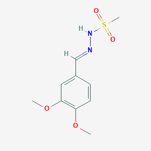 molecular formula C10H14N2O4S B337386 N'-(3,4-dimethoxybenzylidene)methanesulfonohydrazide 
