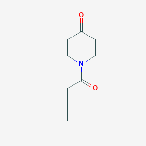 molecular formula C11H19NO2 B3373862 1-(3,3-Dimethylbutanoyl)piperidin-4-one CAS No. 1016705-45-5