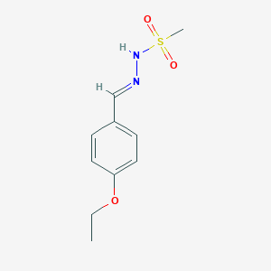 molecular formula C10H14N2O3S B337387 N'-(4-ethoxybenzylidene)methanesulfonohydrazide 