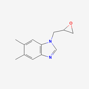5,6-dimethyl-1-(oxiran-2-ylmethyl)-1H-1,3-benzodiazole