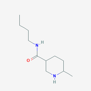 molecular formula C11H22N2O B3373877 N-butyl-6-methylpiperidine-3-carboxamide CAS No. 1016707-83-7