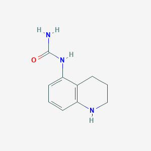 molecular formula C10H13N3O B3373878 (1,2,3,4-Tetrahydroquinolin-5-yl)urea CAS No. 1016712-93-8