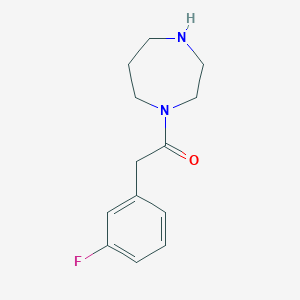 molecular formula C13H17FN2O B3373883 1-(1,4-Diazepan-1-yl)-2-(3-fluorophenyl)ethan-1-one CAS No. 1016713-62-4