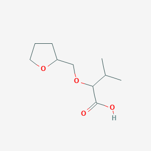 molecular formula C10H18O4 B3373941 3-Methyl-2-(oxolan-2-ylmethoxy)butanoic acid CAS No. 1016785-00-4
