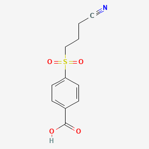 molecular formula C11H11NO4S B3373979 4-(3-Cyanopropanesulfonyl)benzoic acid CAS No. 1016834-20-0