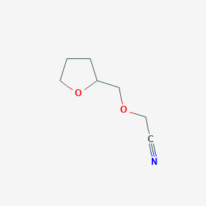 molecular formula C7H11NO2 B3373983 2-[(Oxolan-2-yl)methoxy]acetonitrile CAS No. 1016838-93-9