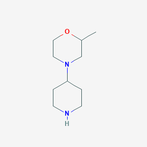 molecular formula C10H20N2O B3373986 2-Methyl-4-(piperidin-4-yl)morpholine CAS No. 1016841-08-9