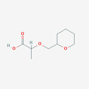 molecular formula C9H16O4 B3373992 2-(Oxan-2-ylmethoxy)propanoic acid CAS No. 1016846-06-2