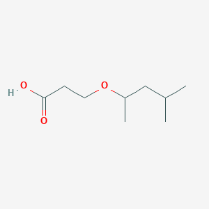 molecular formula C9H18O3 B3374007 3-[(4-Methylpentan-2-yl)oxy]propanoic acid CAS No. 1016876-66-6