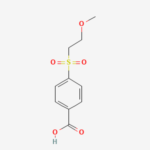 molecular formula C10H12O5S B3374028 4-(2-Methoxyethanesulfonyl)benzoic acid CAS No. 1016888-12-2