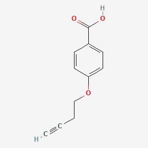 molecular formula C11H10O3 B3374041 4-(But-3-yn-1-yloxy)benzoic acid CAS No. 1017024-01-9