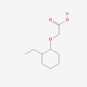 molecular formula C10H18O3 B3374044 2-[(2-Ethylcyclohexyl)oxy]acetic acid CAS No. 1017026-13-9