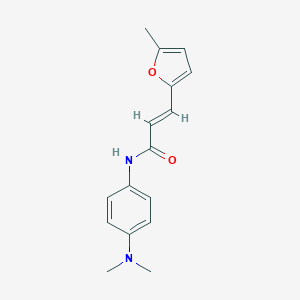 molecular formula C16H18N2O2 B337407 N-[4-(dimethylamino)phenyl]-3-(5-methyl-2-furyl)acrylamide 