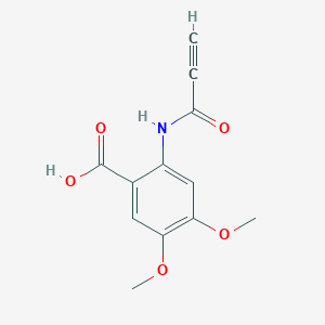 molecular formula C12H11NO5 B3374074 4,5-Dimethoxy-2-(prop-2-ynamido)benzoic acid CAS No. 1017038-09-3