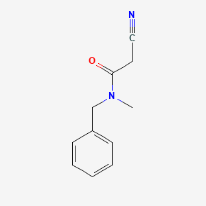 molecular formula C11H12N2O B3374076 N-benzyl-2-cyano-N-methylacetamide CAS No. 1017040-87-7