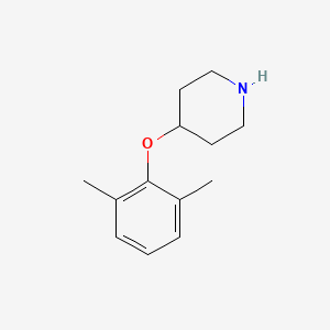 molecular formula C13H19NO B3374083 4-(2,6-Dimethylphenoxy)piperidine CAS No. 1017048-01-9