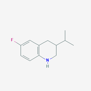 molecular formula C12H16FN B3374085 6-Fluoro-3-(propan-2-yl)-1,2,3,4-tetrahydroquinoline CAS No. 1017117-98-4