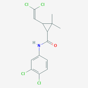 molecular formula C14H13Cl4NO B337409 N-(3,4-dichlorophenyl)-3-(2,2-dichlorovinyl)-2,2-dimethylcyclopropanecarboxamide 