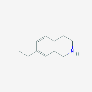 molecular formula C11H15N B3374091 7-Ethyl-1,2,3,4-tetrahydroisoquinoline CAS No. 1017125-75-5