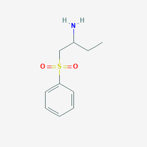 molecular formula C10H15NO2S B3374095 1-(Benzenesulfonyl)butan-2-amine CAS No. 1017140-16-7