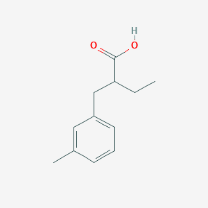 molecular formula C12H16O2 B3374105 2-[(3-Methylphenyl)methyl]butanoic acid CAS No. 1017183-18-4