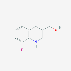 molecular formula C10H12FNO B3374107 (8-Fluoro-1,2,3,4-tetrahydroquinolin-3-yl)methanol CAS No. 1017191-02-4
