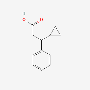 molecular formula C12H14O2 B3374115 3-Cyclopropyl-3-phenylpropanoic acid CAS No. 1017329-96-2