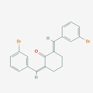 molecular formula C20H16Br2O B337412 (2E,6Z)-2,6-bis[(3-bromophenyl)methylidene]cyclohexan-1-one 