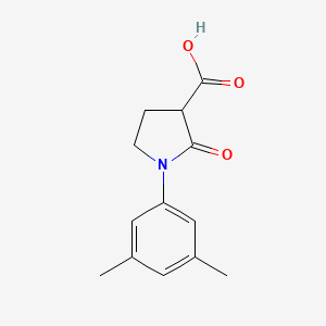 molecular formula C13H15NO3 B3374170 1-(3,5-Dimethylphenyl)-2-oxopyrrolidine-3-carboxylic acid CAS No. 1017427-36-9