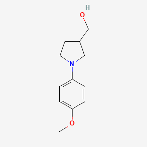 molecular formula C12H17NO2 B3374181 [1-(4-Methoxyphenyl)pyrrolidin-3-yl]methanol CAS No. 1017445-06-5