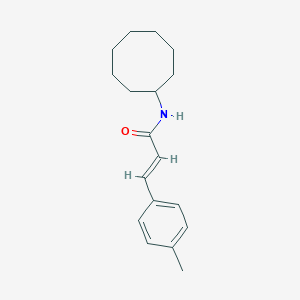 molecular formula C18H25NO B337422 (2E)-N-cyclooctyl-3-(4-methylphenyl)prop-2-enamide 