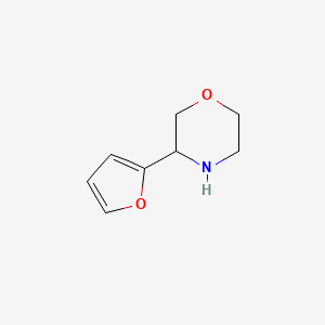 molecular formula C8H11NO2 B3374225 3-(Furan-2-yl)morpholine CAS No. 1017481-25-2