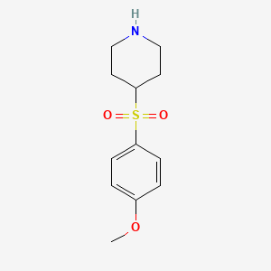 molecular formula C12H17NO3S B3374226 4-(4-Methoxy-benzenesulfonyl)-piperidine CAS No. 101769-01-1