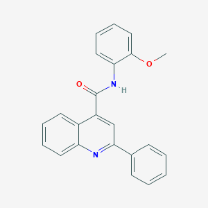 molecular formula C23H18N2O2 B337423 N-(2-methoxyphenyl)-2-phenyl-4-quinolinecarboxamide 