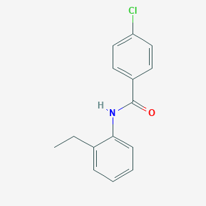 molecular formula C15H14ClNO B337425 4-chloro-N-(2-ethylphenyl)benzamide 