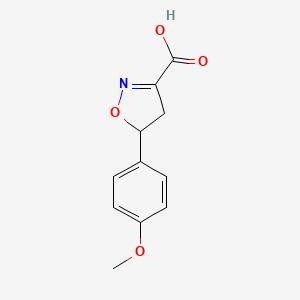 5-(4-Methoxyphenyl)-4,5-dihydroisoxazole-3-carboxylic acid