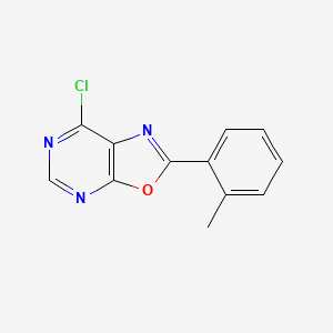 molecular formula C12H8ClN3O B3374257 7-Chloro-2-(o-tolyl)oxazolo[5,4-d]pyrimidine CAS No. 1018053-24-1