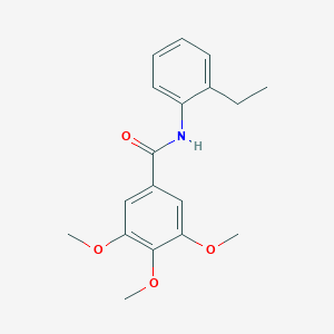 molecular formula C18H21NO4 B337426 N-(2-ethylphenyl)-3,4,5-trimethoxybenzamide 