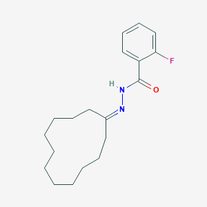 molecular formula C19H27FN2O B337429 N'-cyclododecylidene-2-fluorobenzohydrazide 