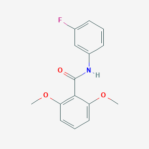 molecular formula C15H14FNO3 B337437 N-(3-fluorophenyl)-2,6-dimethoxybenzamide 