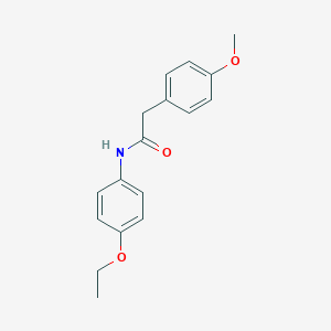 molecular formula C17H19NO3 B337438 N-(4-ethoxyphenyl)-2-(4-methoxyphenyl)acetamide 