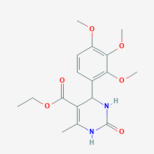 Ethyl 6-methyl-2-oxo-4-(2,3,4-trimethoxyphenyl)-1,2,3,4-tetrahydro-5-pyrimidinecarboxylate