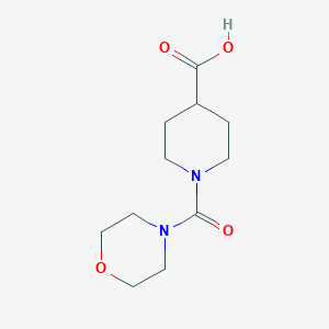molecular formula C11H18N2O4 B3374394 1-(Morpholine-4-carbonyl)piperidine-4-carboxylic acid CAS No. 1018574-31-6