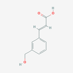 molecular formula C10H10O3 B3374404 3-[3-(Hydroxymethyl)phenyl]prop-2-enoic acid CAS No. 1018674-37-7