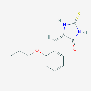 molecular formula C13H14N2O2S B337441 5-(2-Propoxybenzylidene)-2-thioxo-4-imidazolidinone 