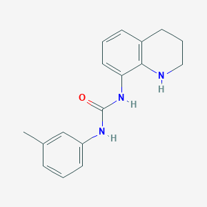 molecular formula C17H19N3O B3374429 3-(3-Methylphenyl)-1-(1,2,3,4-tetrahydroquinolin-8-yl)urea CAS No. 1019116-11-0