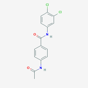 molecular formula C15H12Cl2N2O2 B337446 4-(acetylamino)-N-(3,4-dichlorophenyl)benzamide 